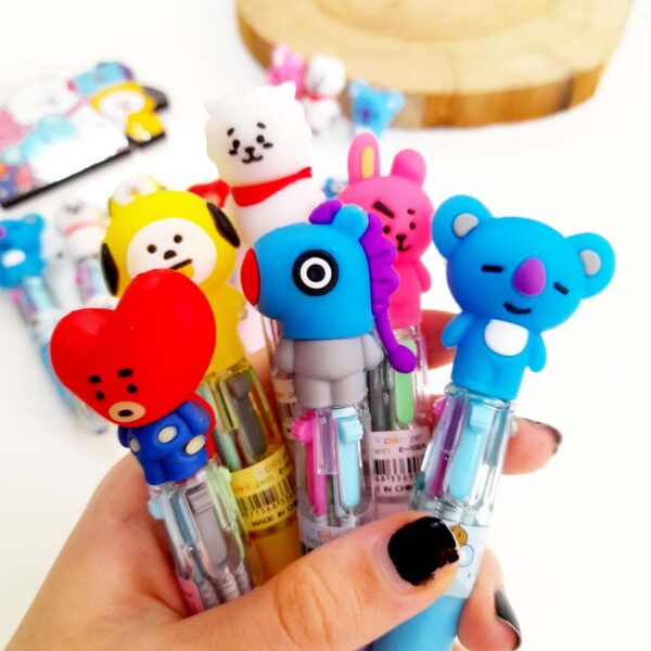 خودکار 4 رنگ کیپاپ گروه بی تی اس bt21